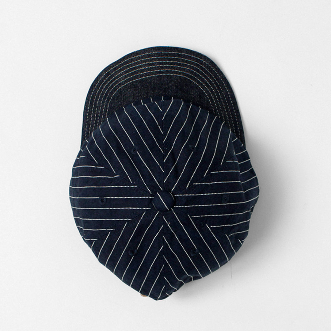 PLUS HAUT / Casquette Hickory x Denim 9oz