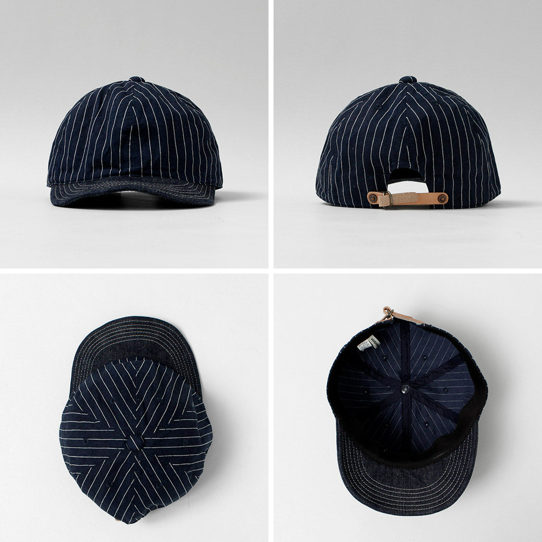 PLUS HAUT / Casquette Hickory x Denim 9oz