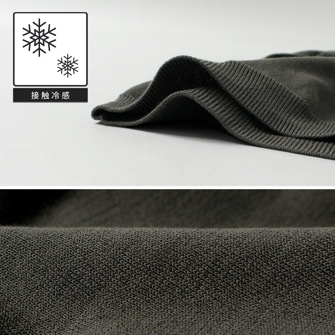 HARROWE HARROWE / T-shirt légèrement col montant en coton glacé 14G