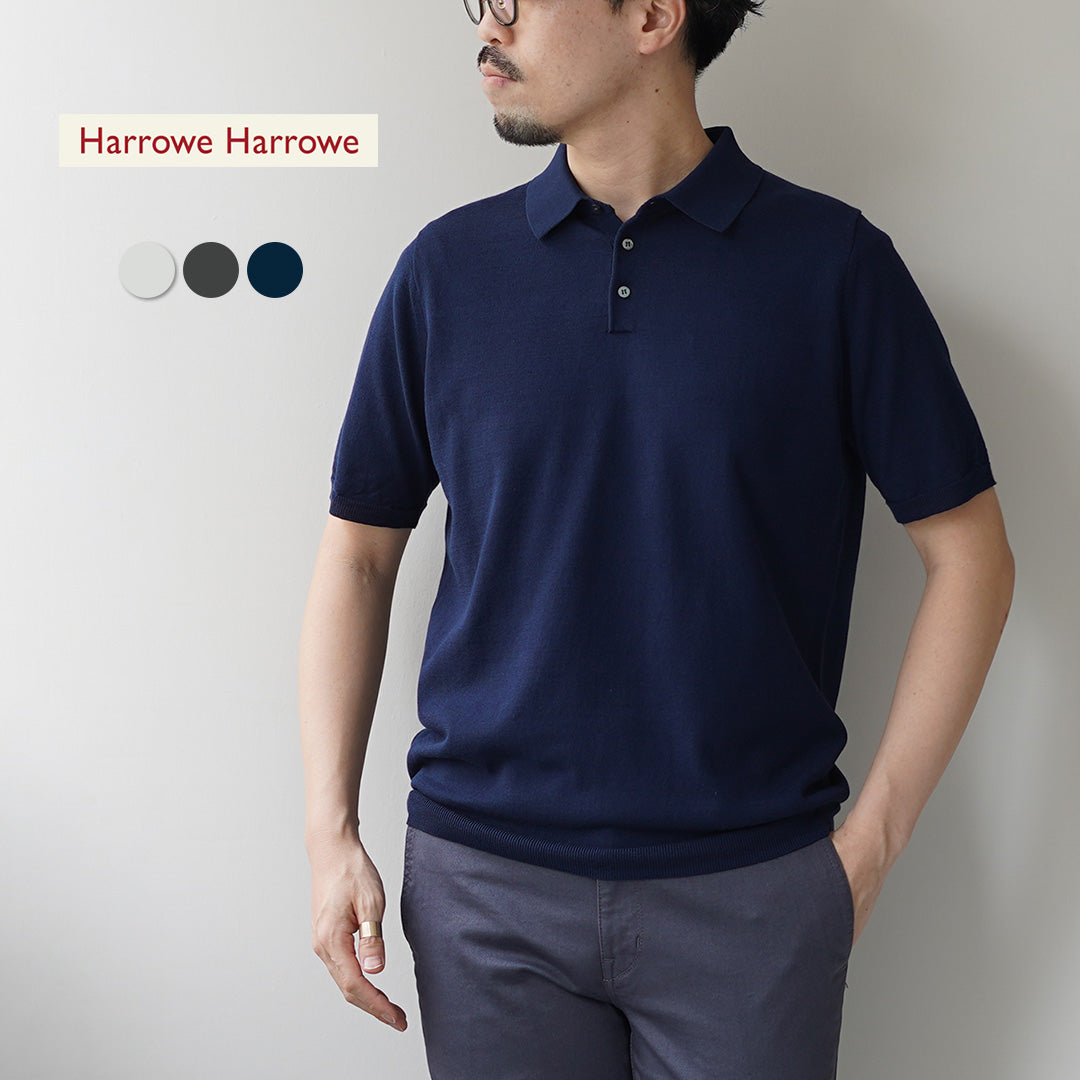 HARROWE HARROWE / Polo à col montant en coton glacé 14G