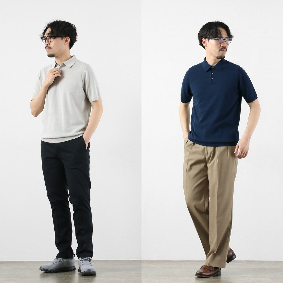 HARROWE HARROWE / Polo à col montant en coton glacé 14G