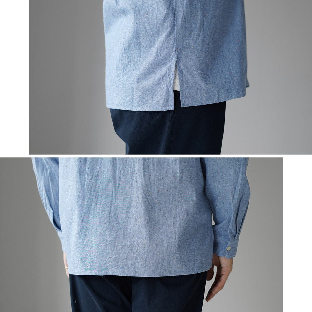 HARROWE HARROWE / 5oz 彩色 Neped Chambray 开领衬衫