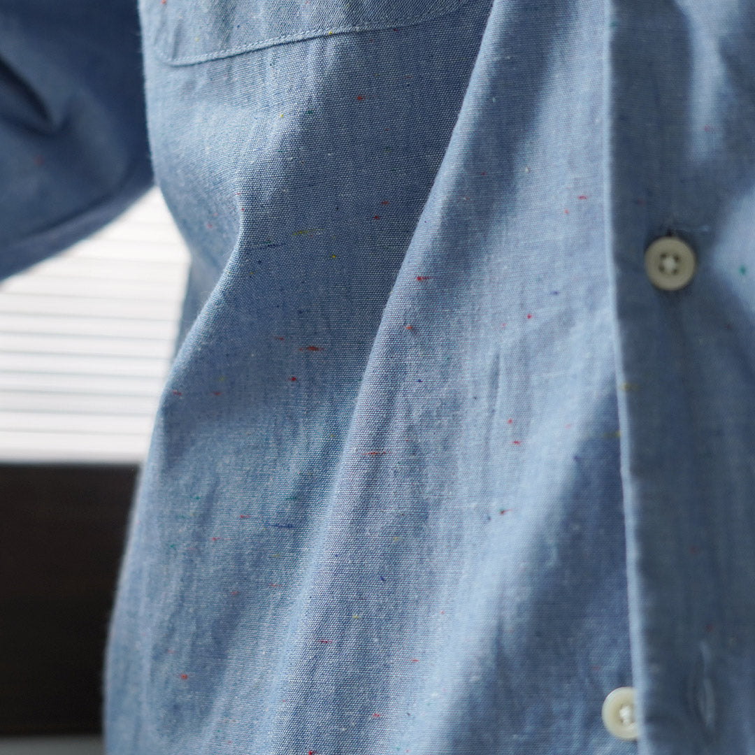 HARROWE HARROWE / 5oz 彩色 Neped Chambray 开领衬衫