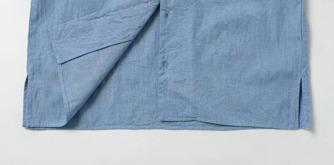 HARROWE HARROWE / 5oz 彩色 Neped Chambray 开领衬衫