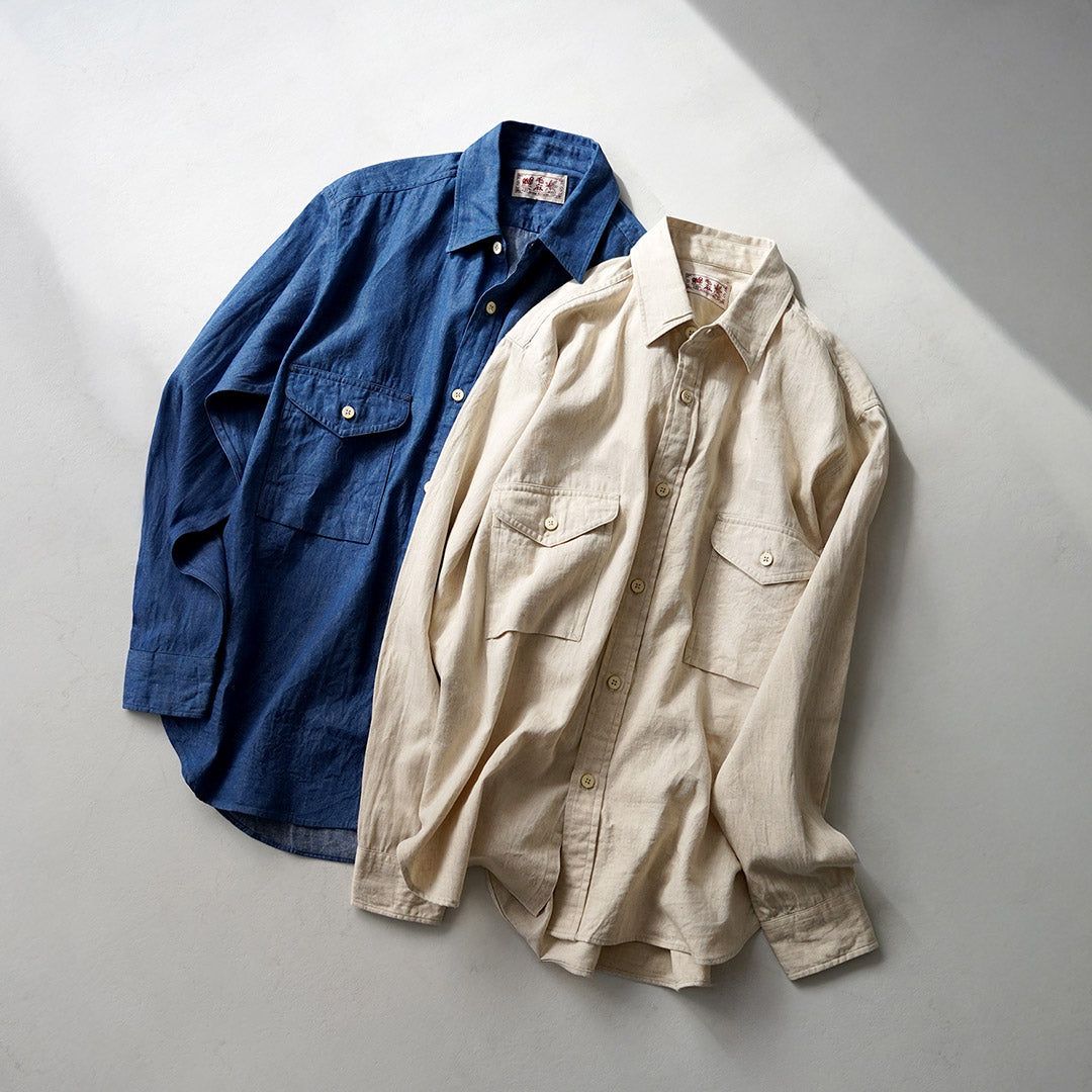 KEMA DESIGNS / 棉麻农夫衬衫