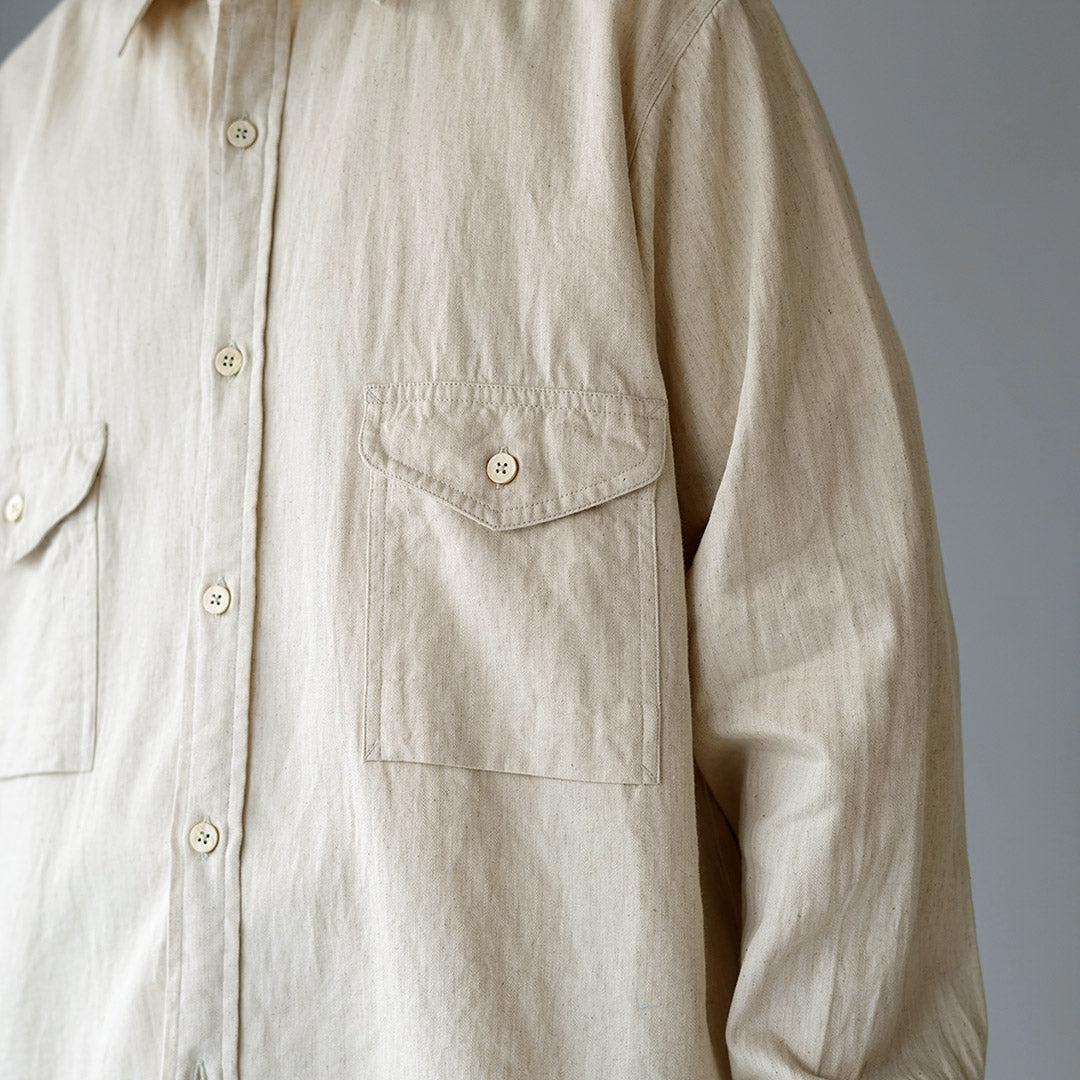 KEMA DESIGNS / 棉麻农夫衬衫