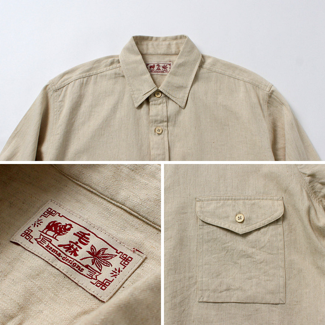 KEMA DESIGNS / 棉麻农夫衬衫