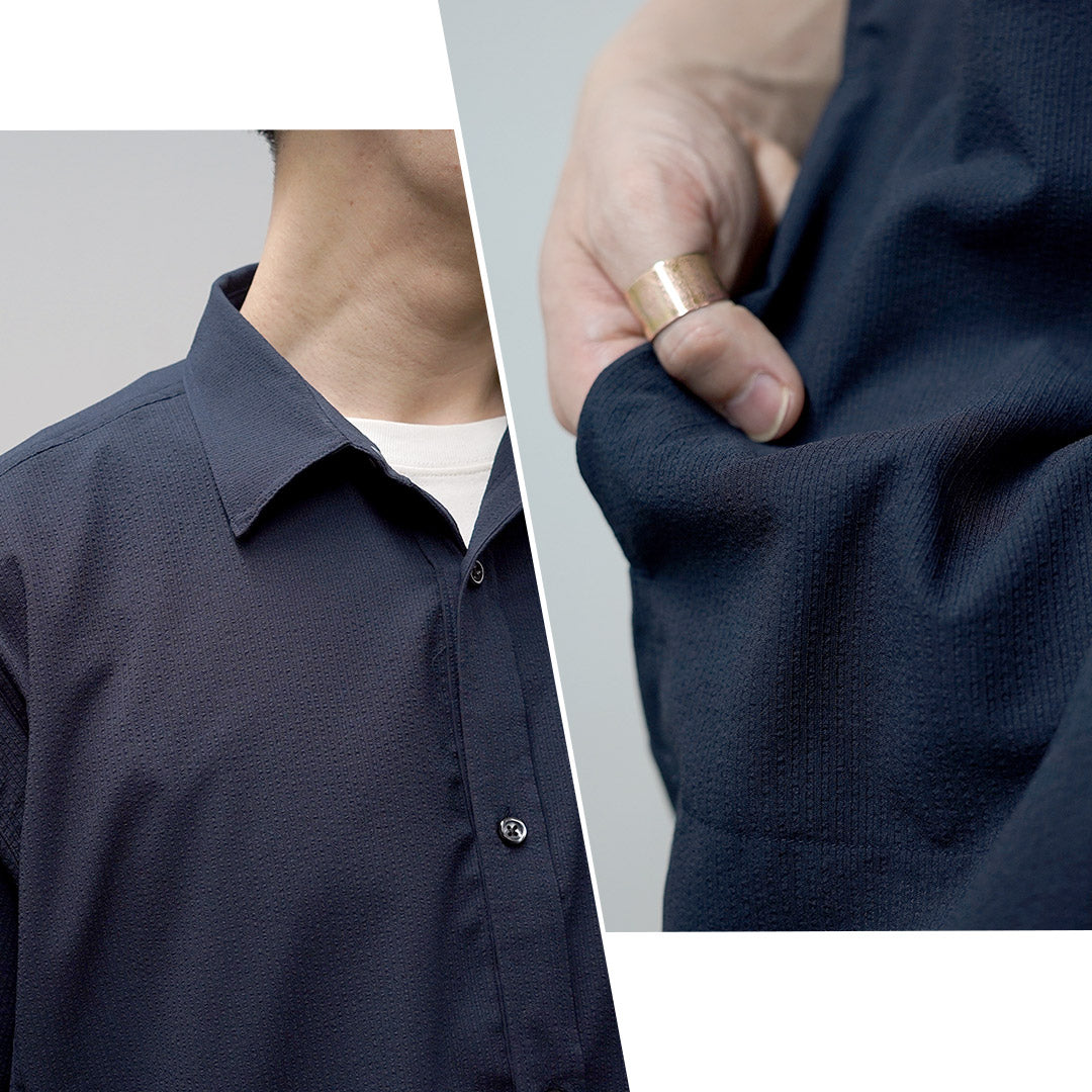 RAG / Breathable Seersucker Short Sleeve Shirt