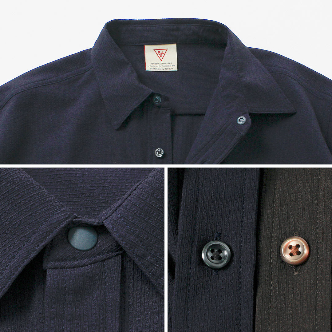 RAG / Breathable Seersucker Short Sleeve Shirt