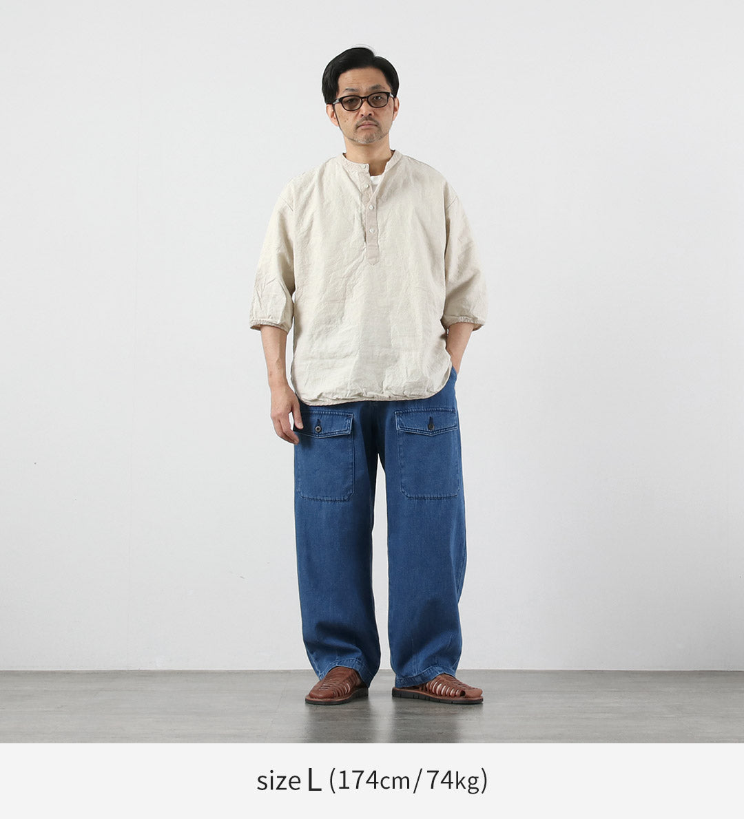 GOHEMP / 9oz Cotton-Hemp Front Pocket Modified Cargo Pants GOHEMP × KEMA DESIGNS