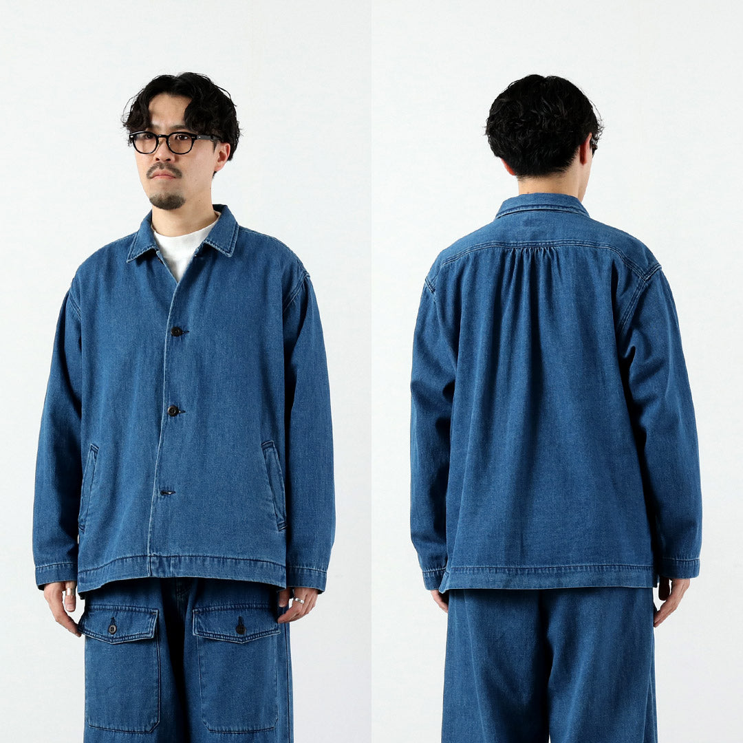 GOHEMP / 스페셜 오더 9온스 코튼 헴프 데님 오버셔츠 코트 GOHEMP × KEMA DESIGNS