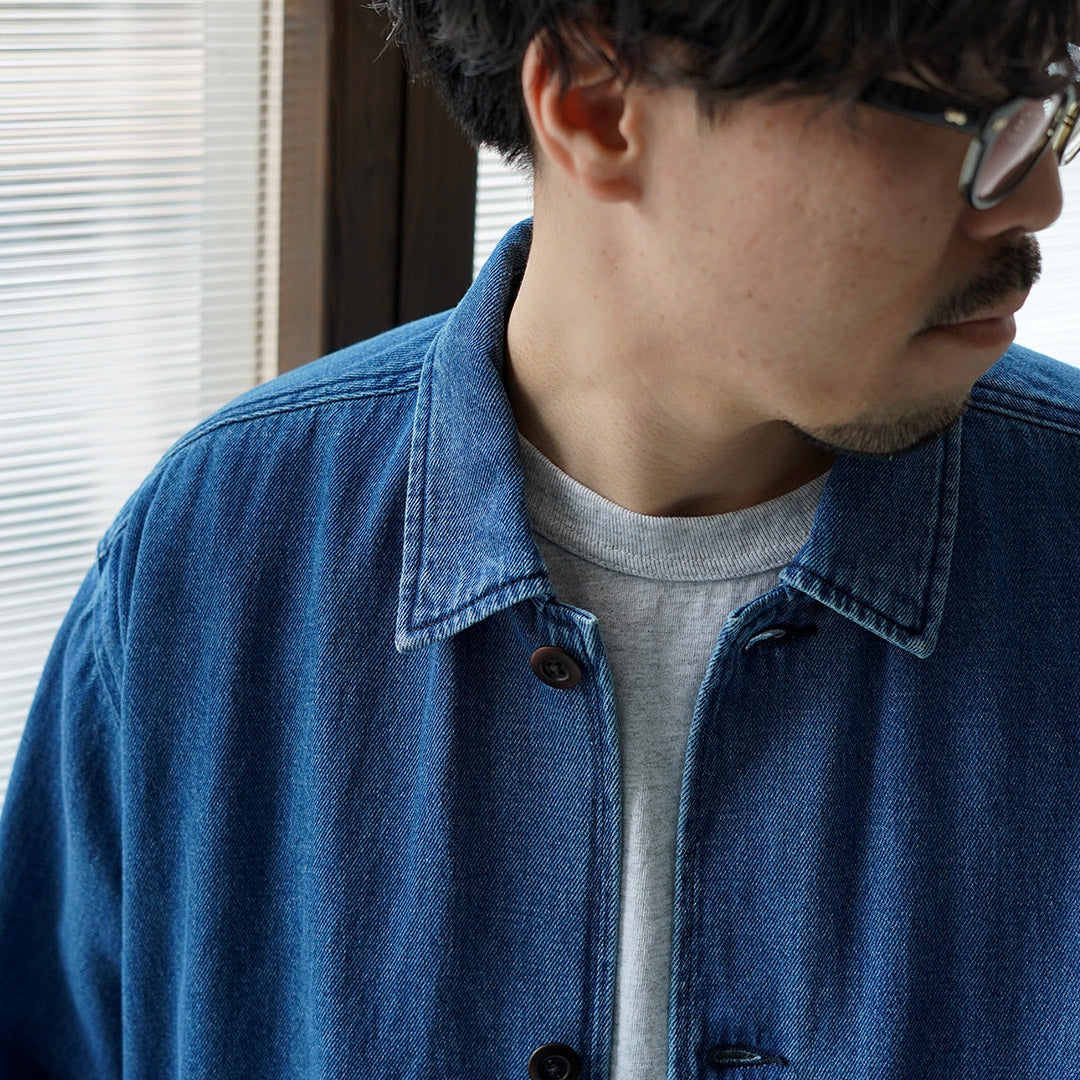 GOHEMP / 스페셜 오더 9온스 코튼 헴프 데님 오버셔츠 코트 GOHEMP × KEMA DESIGNS