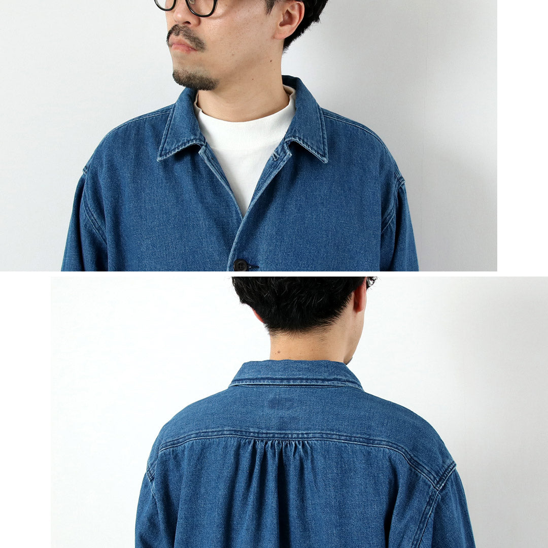 GOHEMP / 스페셜 오더 9온스 코튼 헴프 데님 오버셔츠 코트 GOHEMP × KEMA DESIGNS