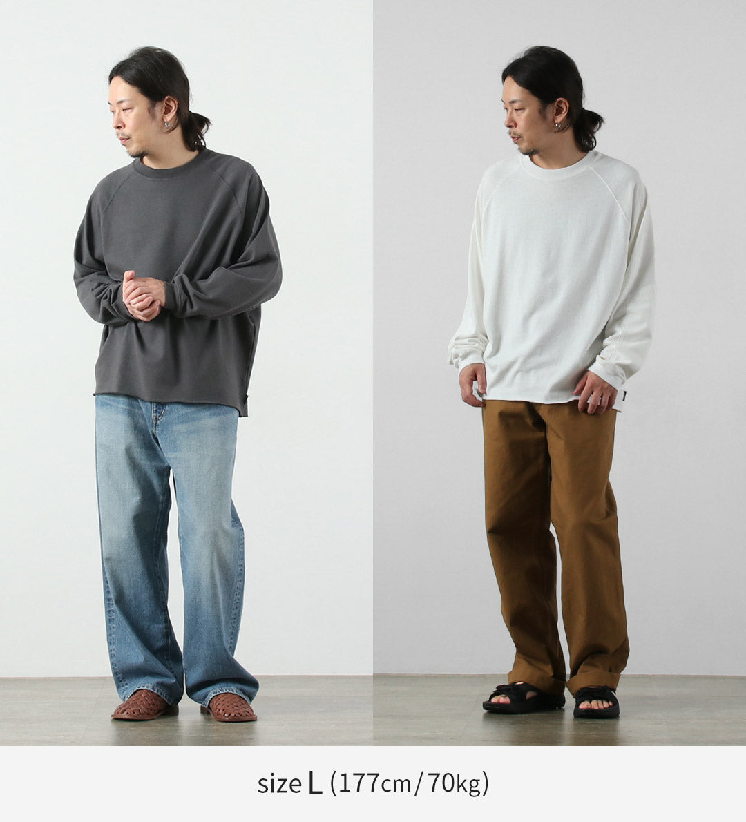 GOHEMP / 10oz Hemp Cotton Long Sleeve Round Hem T-Shirt GOHEMP × KEMA DESIGNS