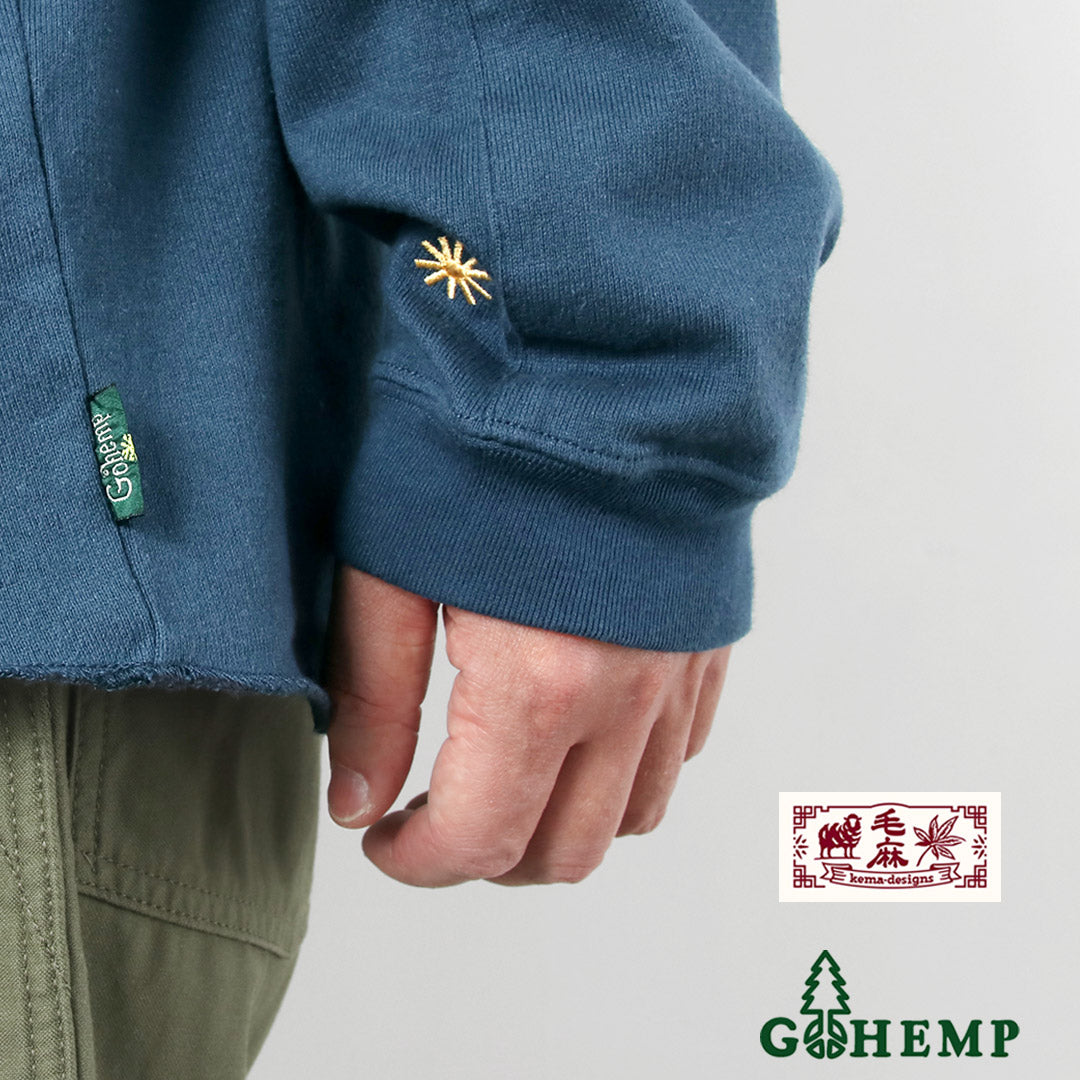 GOHEMP / 10oz Hemp Cotton Long Sleeve Round Hem T-Shirt GOHEMP × KEMA DESIGNS