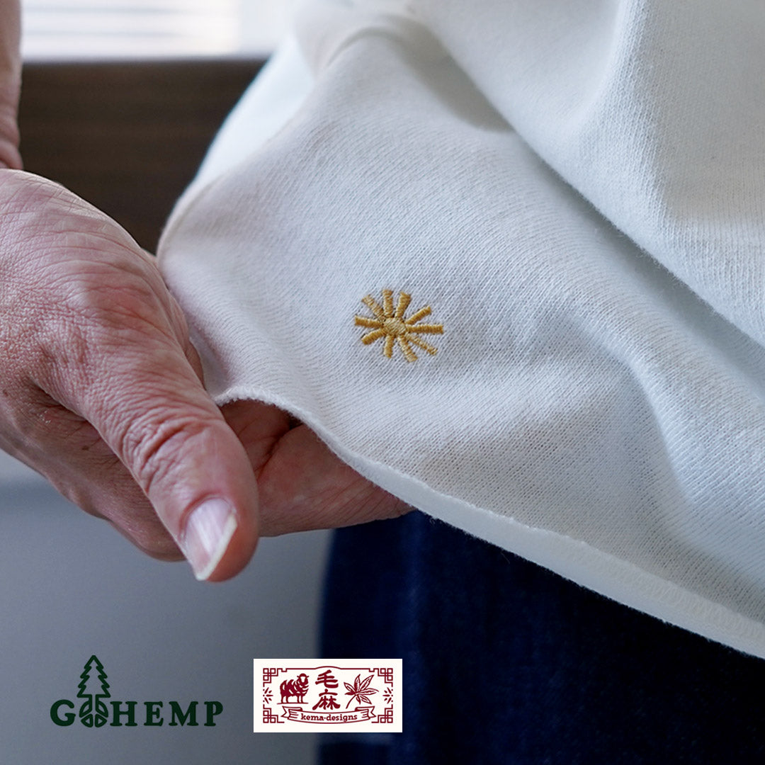 GOHEMP / 10oz Hemp Cotton Short Sleeve Round Hem T-Shirt GOHEMP × KEMA DESIGNS