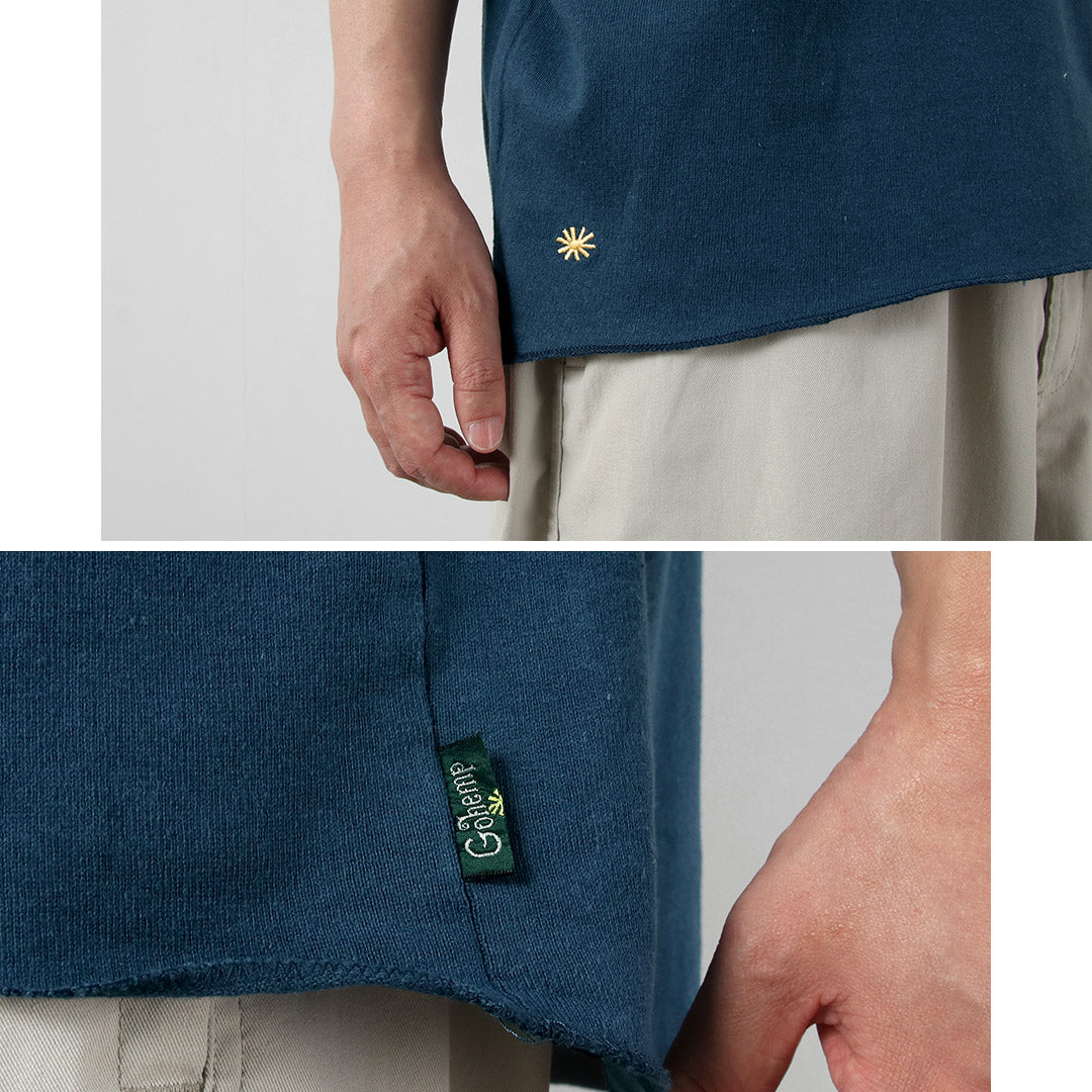 GOHEMP / 10oz Hemp Cotton Short Sleeve Round Hem T-Shirt GOHEMP × KEMA DESIGNS