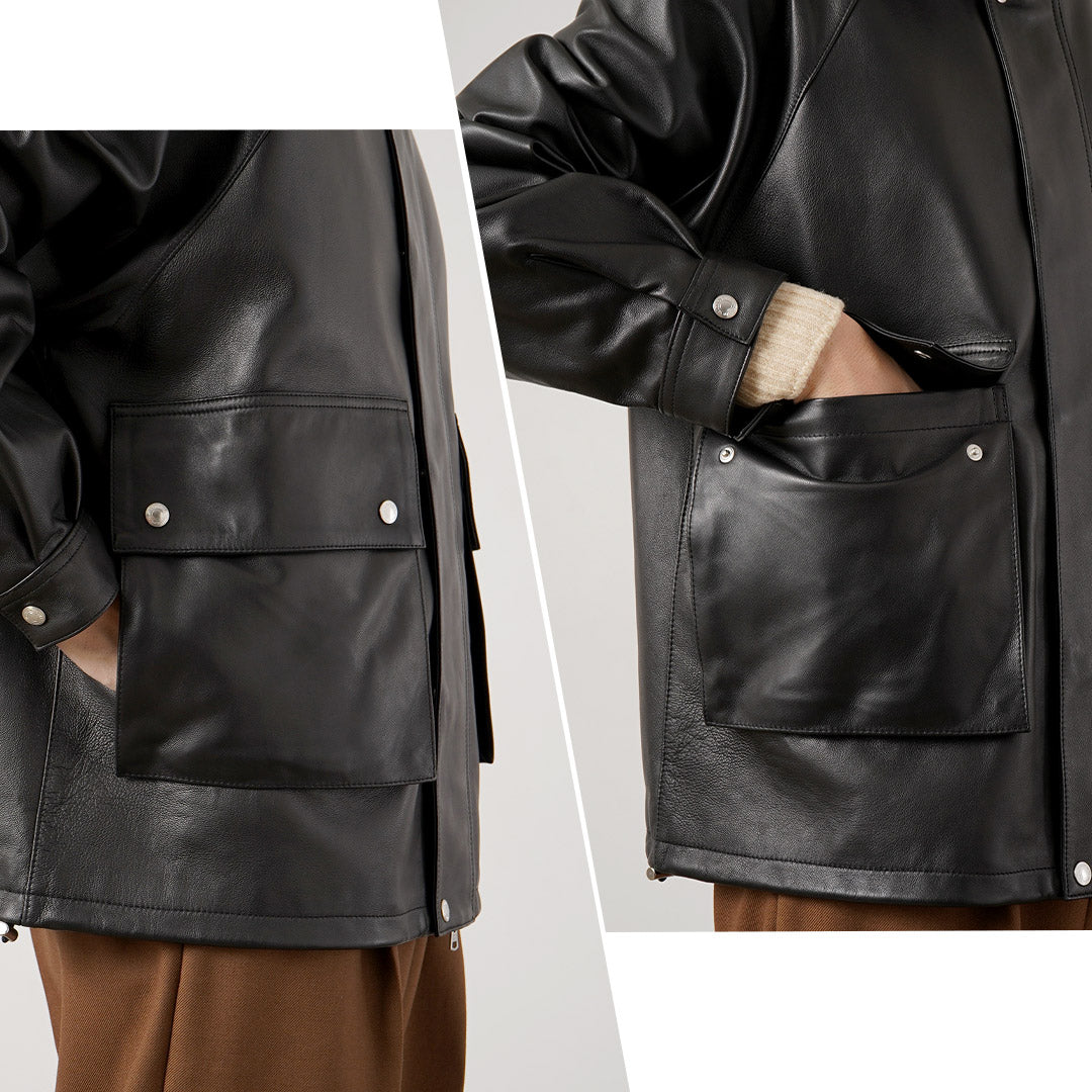 TRADITIONAL WEATHERWEAR / Elton Leather Field Jacket