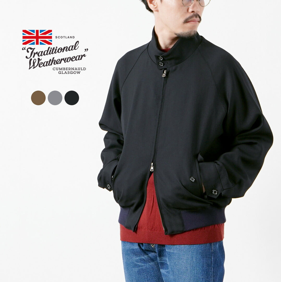 TRADITIONAL WEATHERWEAR / DENBIGH Wool Gabardine Swing Top Blouson