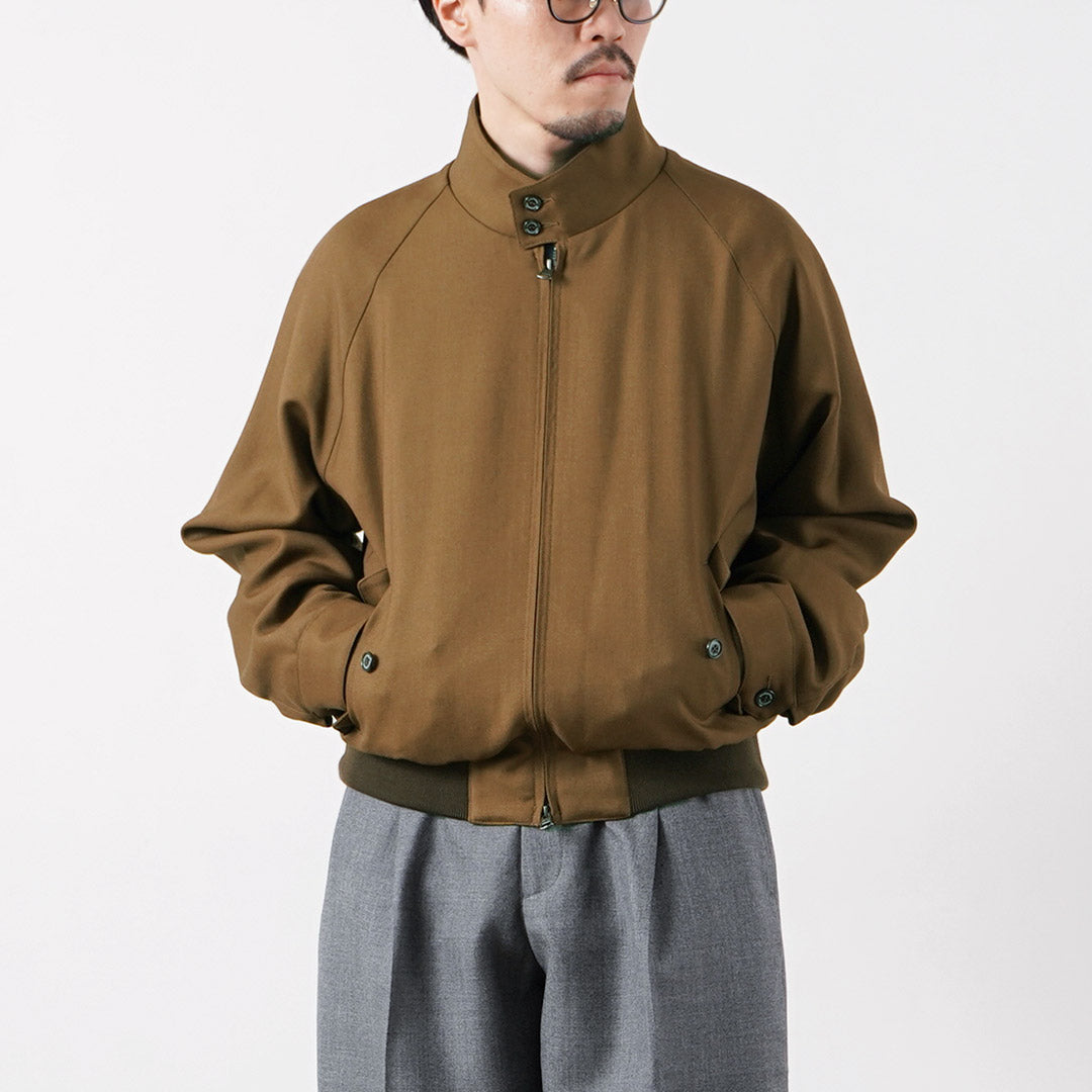 TRADITIONAL WEATHERWEAR / DENBIGH Wool Gabardine Swing Top Blouson