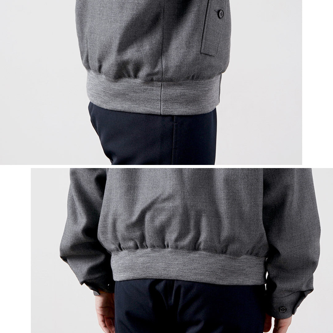 TRADITIONAL WEATHERWEAR / DENBIGH Wool Gabardine Swing Top Blouson