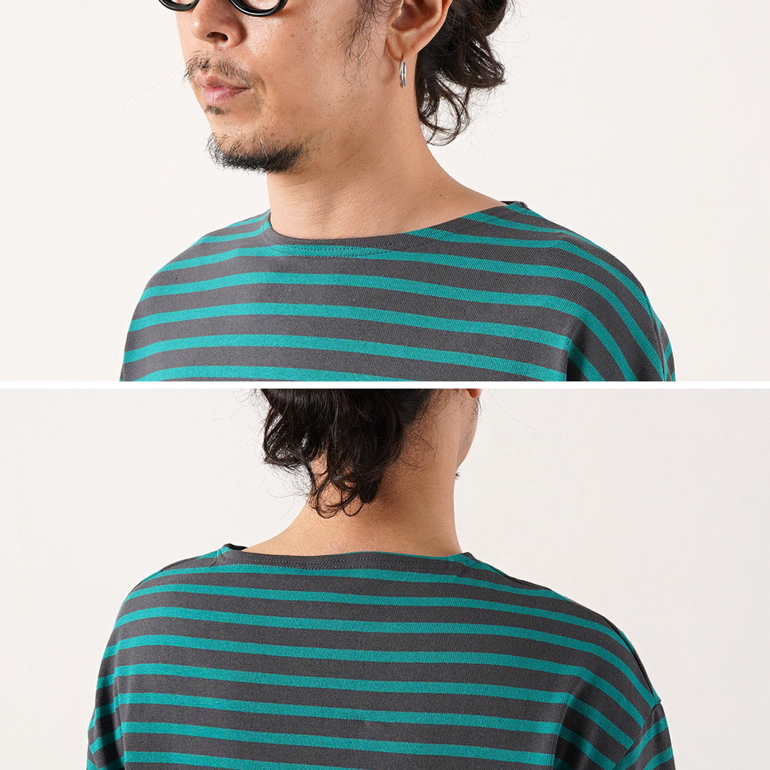 ORCIVAL / Crew Neck Long Sleeve Pullover French Basque Shirt