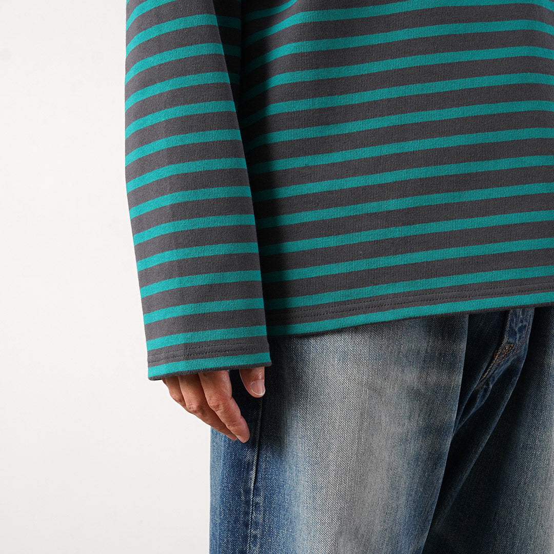 ORCIVAL / Crew Neck Long Sleeve Pullover French Basque Shirt