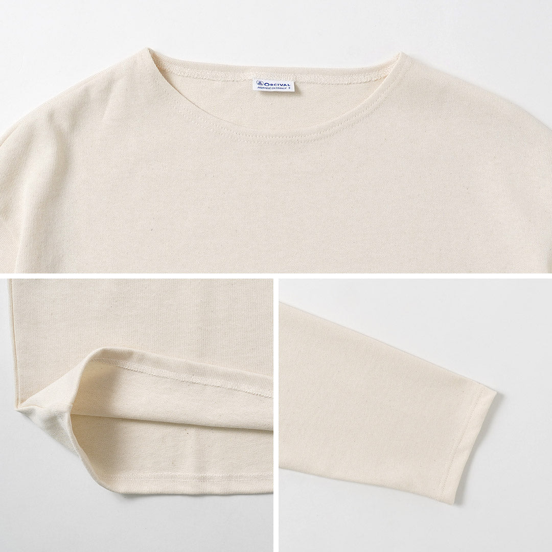 ORCIVAL / Crew Neck Long Sleeve Pullover French Basque Shirt