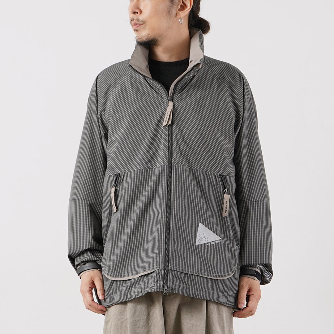 AND WANDER / Reflective Rip Hoodie