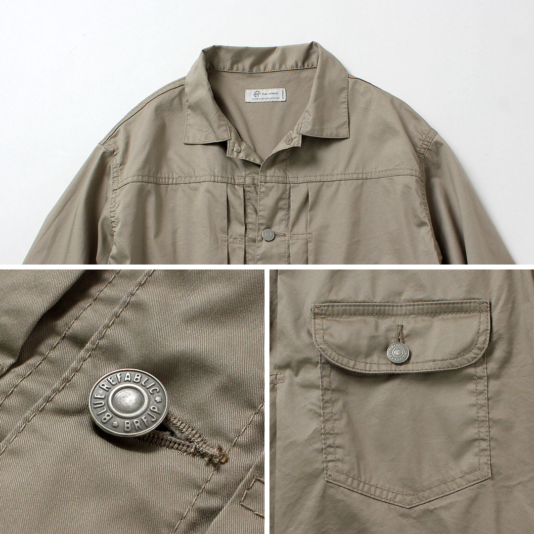 Veste camionneur Blue refabric / Reconstitution du modèle Dump des années 40, 1ère version