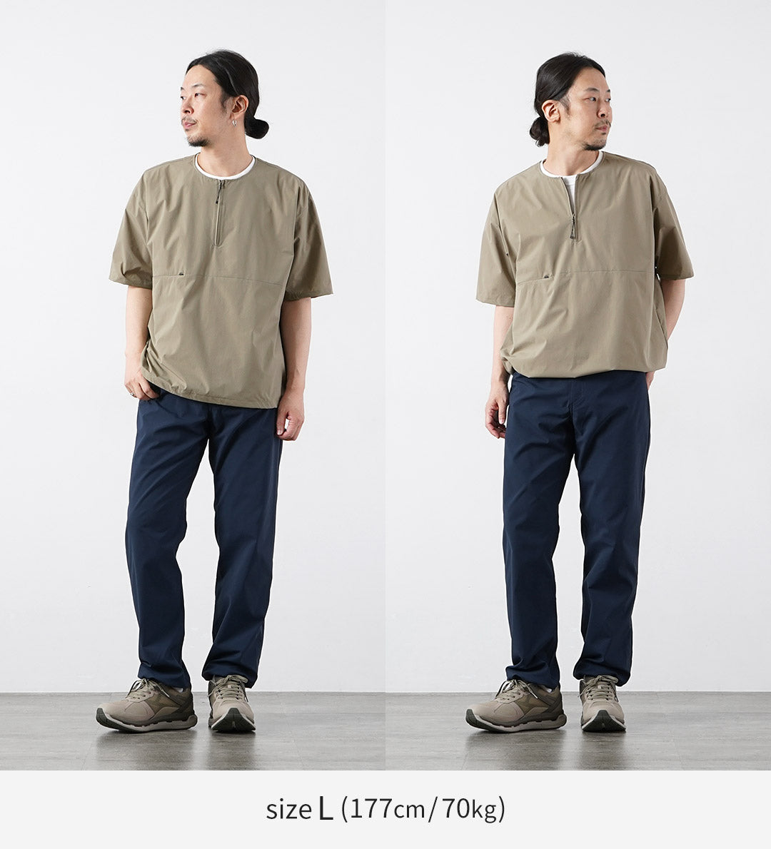 RAG / T-shirt pull à manches courtes demi-zip