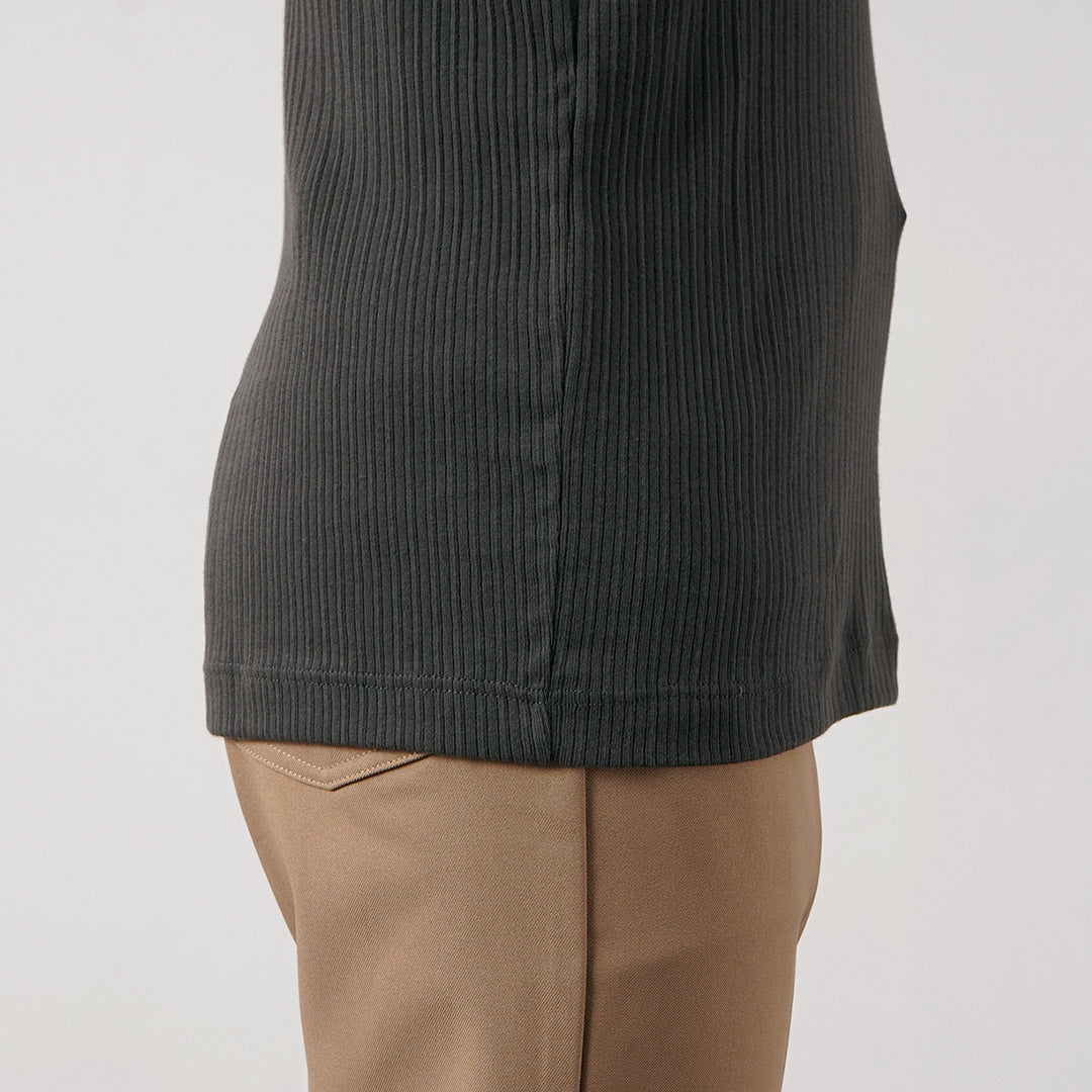 GICIPI / CASTORO Basic Fit Long Sleeve Henley Neck T-shirt