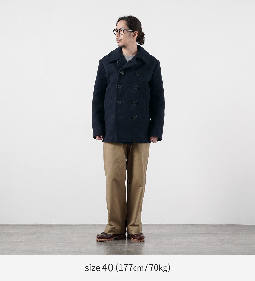BUZZ RICKSONS / Pea-Coat NAVAL CLOTHING FACTORY