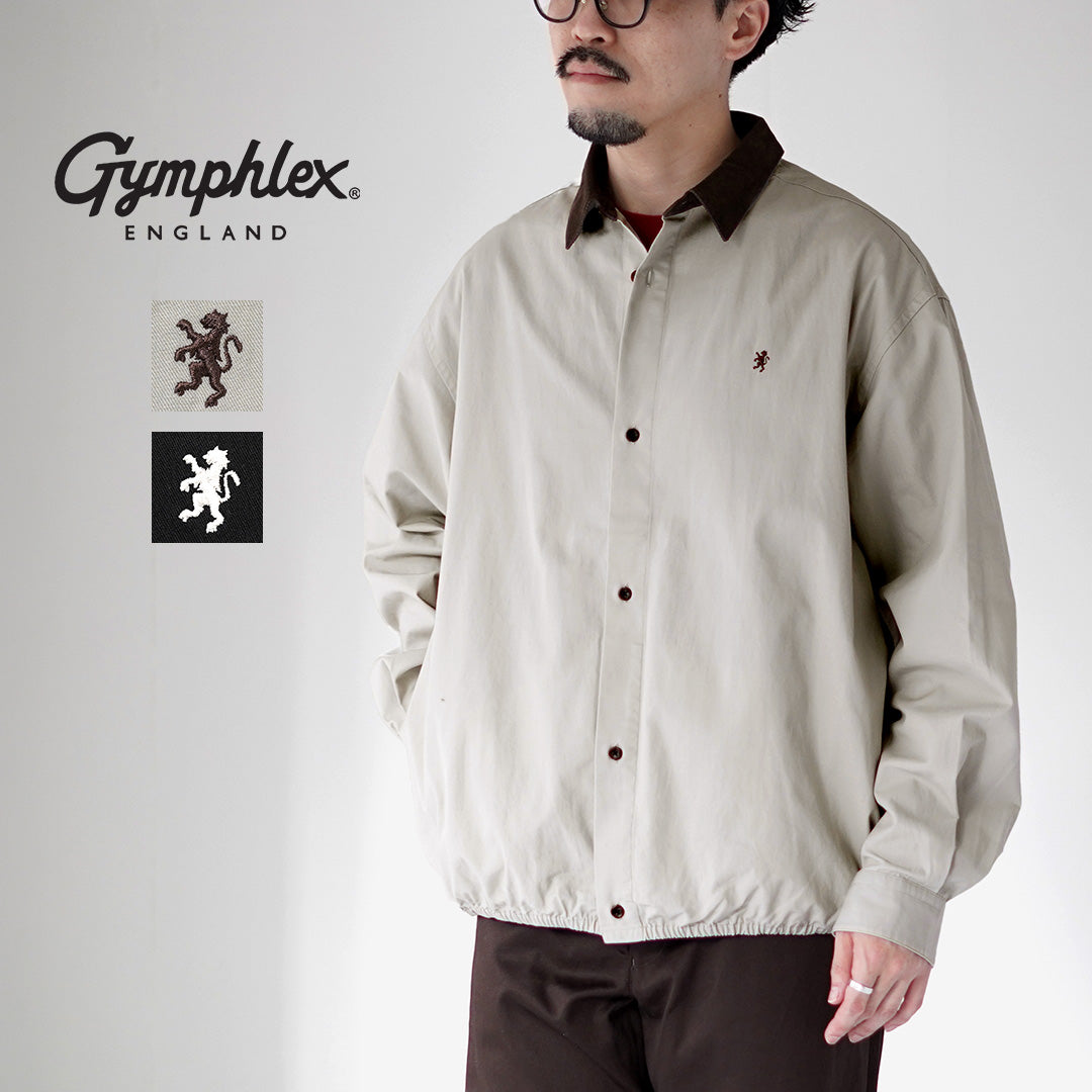 GYMPHLEX / 浅色斜纹棉布短裤