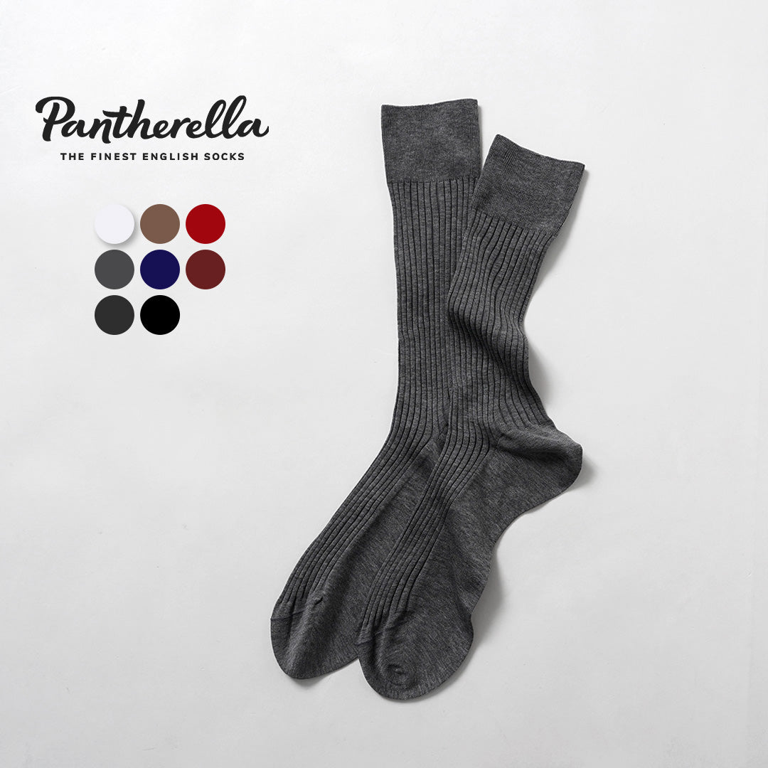 PANTHERELLA / Danvers 5x3 Rib Cotton Men's Dress Socks
