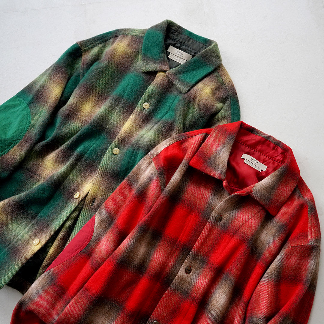 NORBIT / 옴브레 체크 셔츠