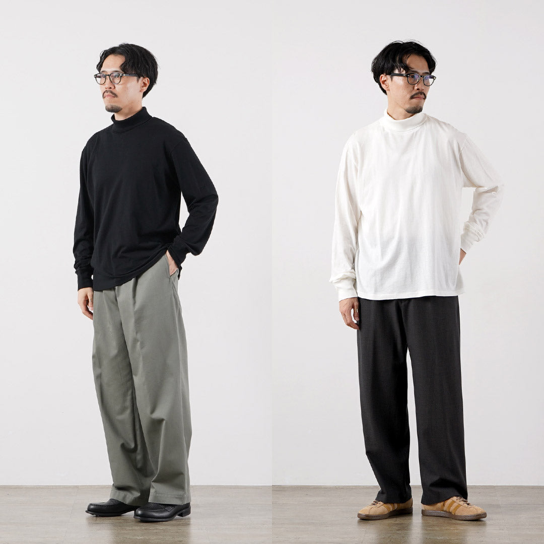 FILMELANGE / CORD Cotton-Cashmere Jersey Turtleneck T-Shirt