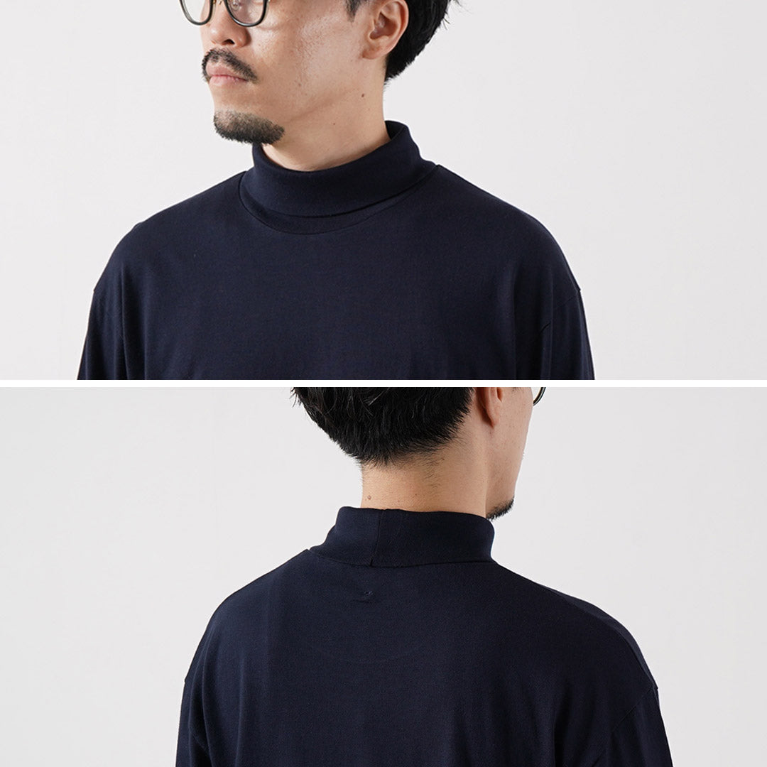FILMELANGE / CORD Cotton-Cashmere Jersey Turtleneck T-Shirt