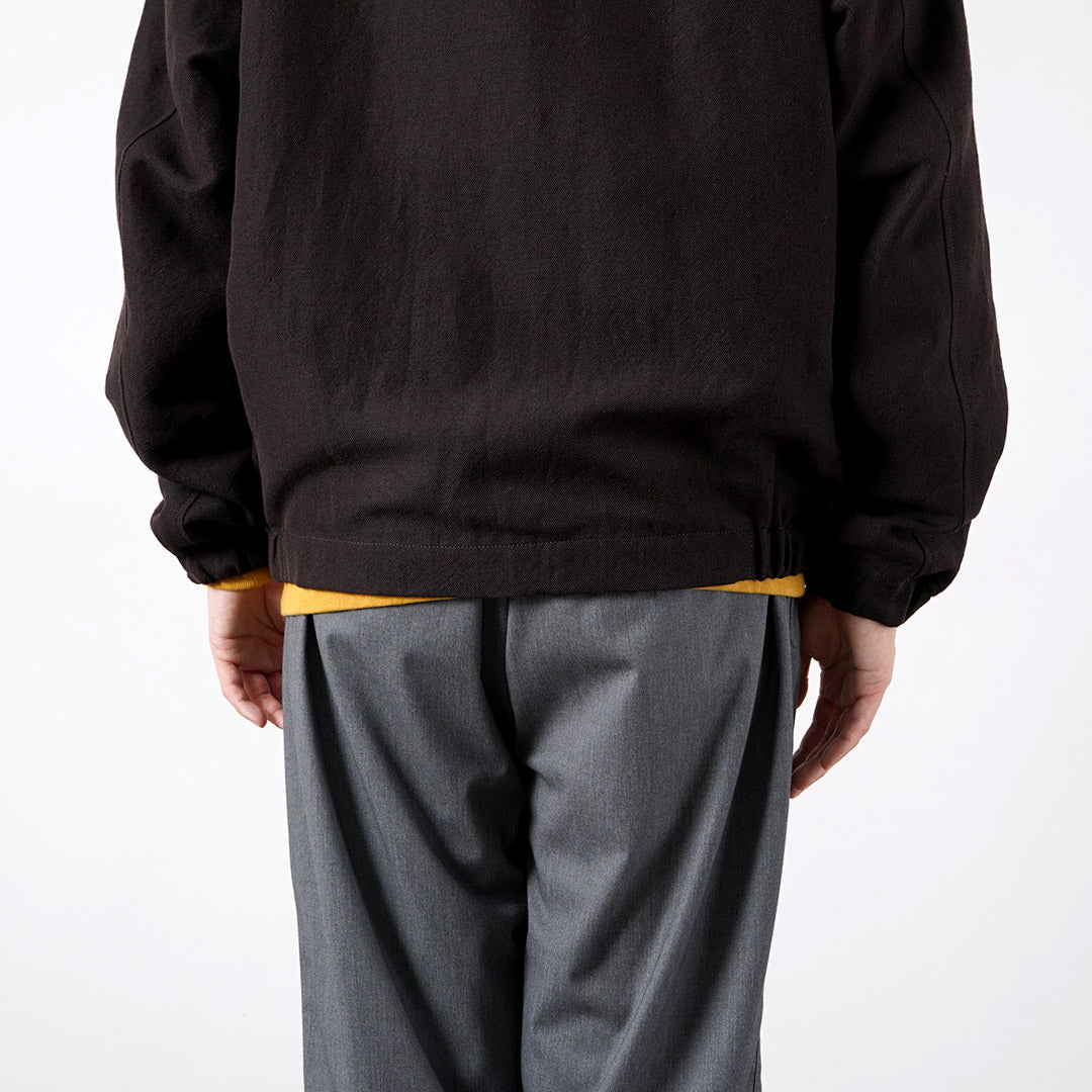 FUJITO / Wool-Linen Serge Zip-Up Blouson