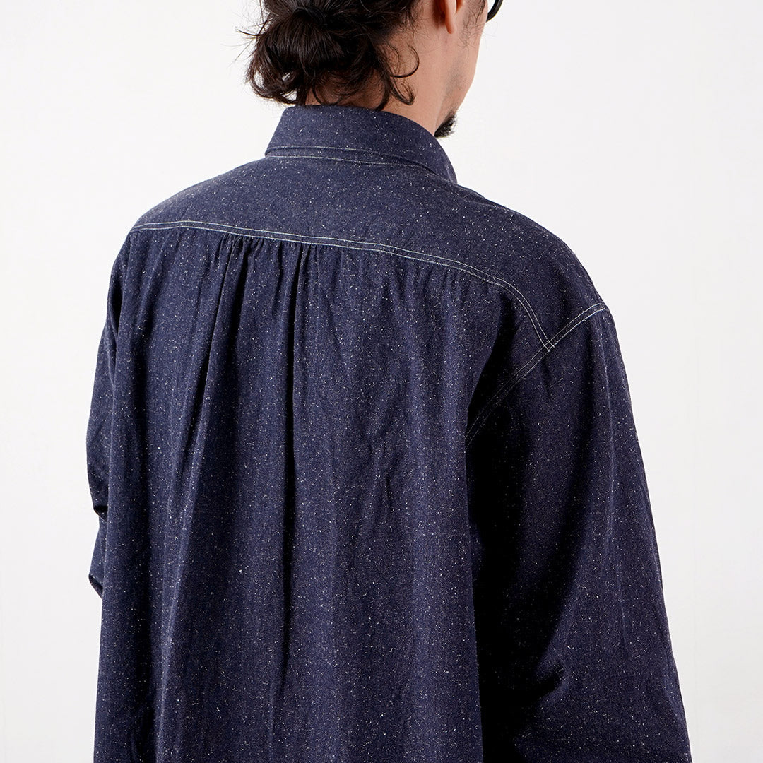 FUJITO / Nep Denim Chambray Oversized Work Shirt