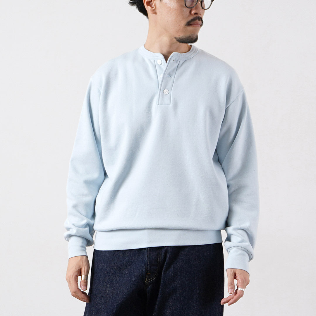 HEALTHKNIT / Classic Sweatshirt Henley Neck (Vintage Finish)