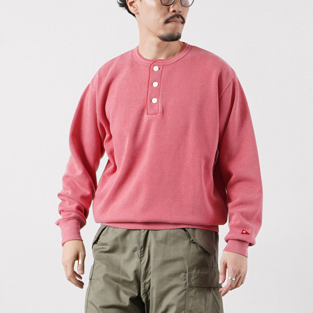 HEALTHKNIT / Classic Sweatshirt Henley Neck (Vintage Finish)