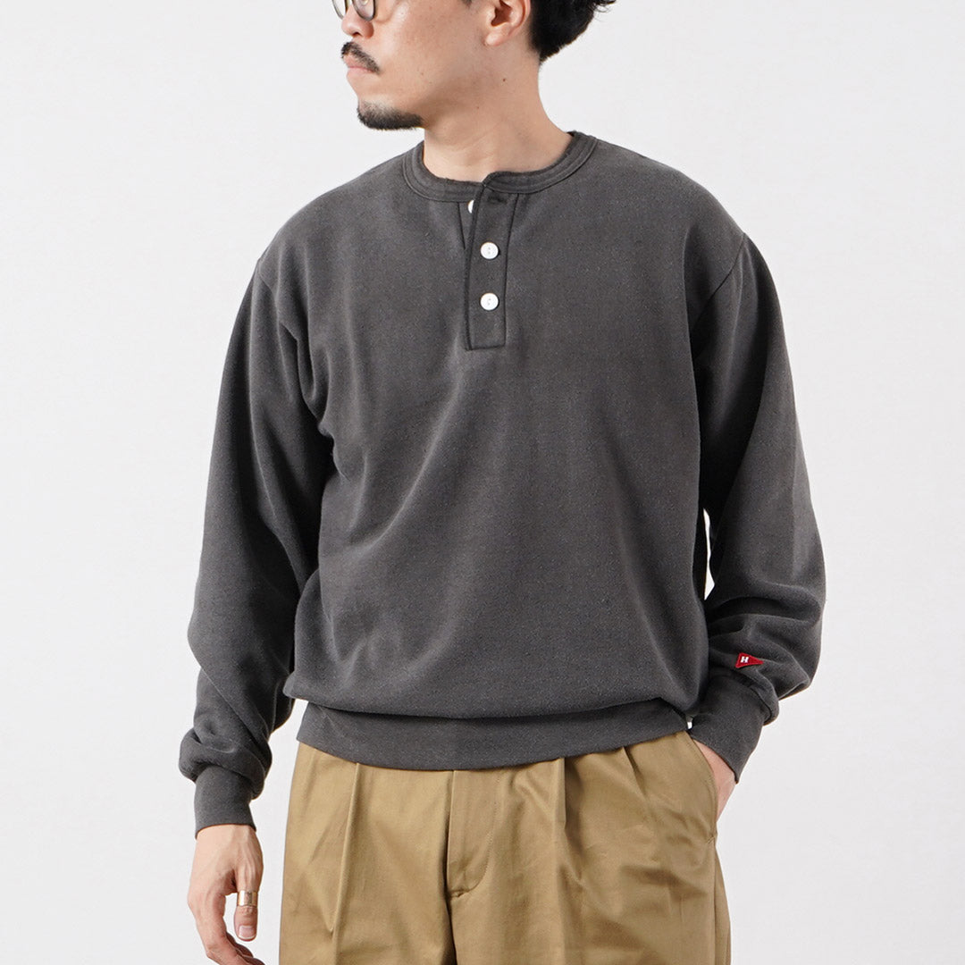 HEALTHKNIT / Classic Sweatshirt Henley Neck (Vintage Finish)