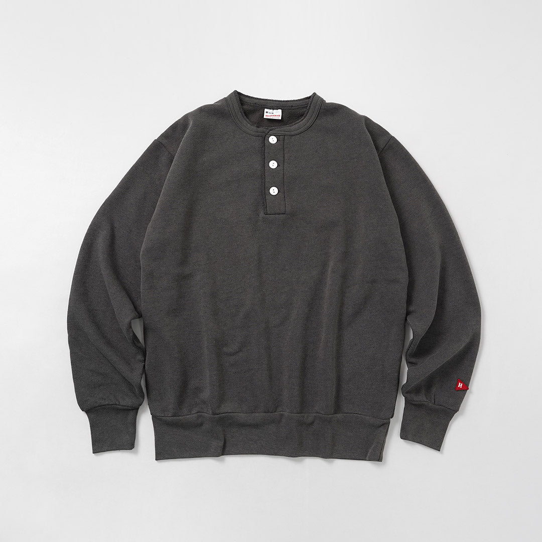 HEALTHKNIT / Classic Sweatshirt Henley Neck (Vintage Finish)