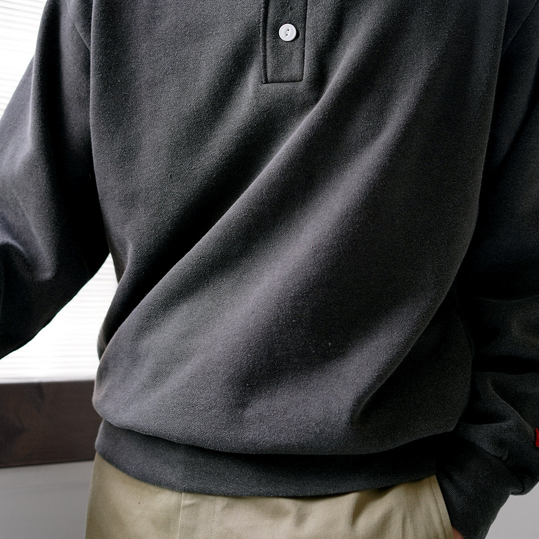 HEALTHKNIT / Classic Sweatshirt Henley Neck (Vintage Finish)
