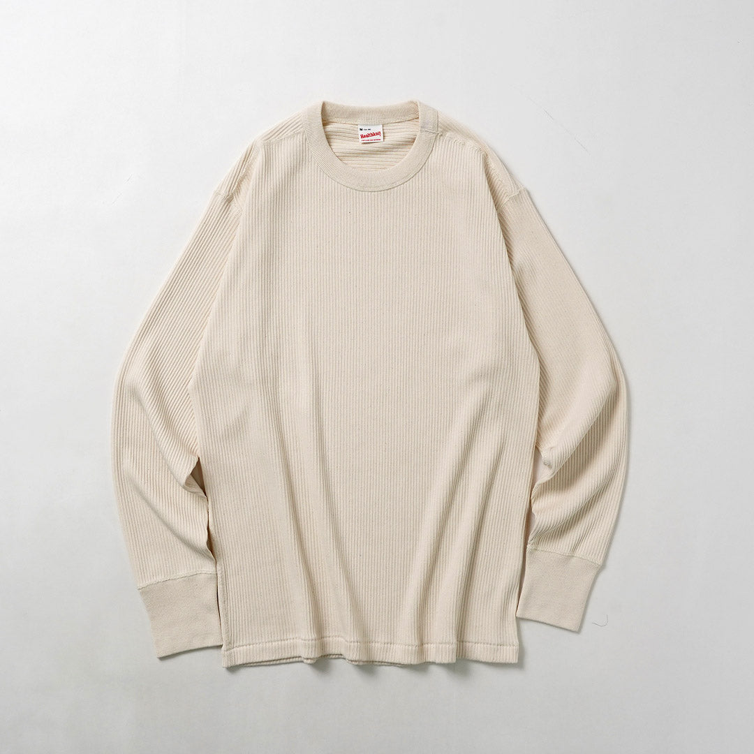 HEALTHKNIT / Army Rib Crewneck Long Sleeve