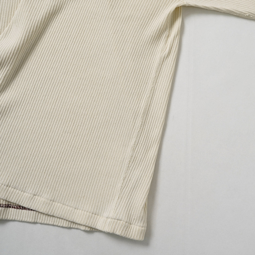 HEALTHKNIT / Army Rib Crewneck Long Sleeve
