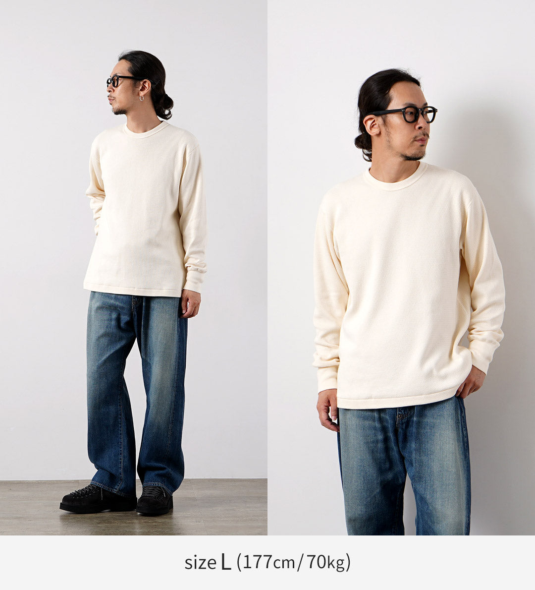 HEALTHKNIT / Thermal King 拉舍尔蜂窝圆领长袖