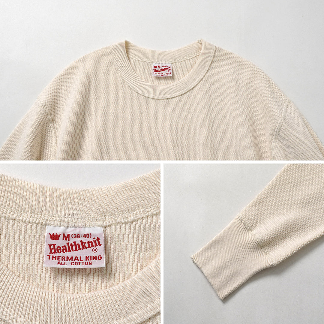 HEALTHKNIT / Thermal King 拉舍尔蜂窝圆领长袖