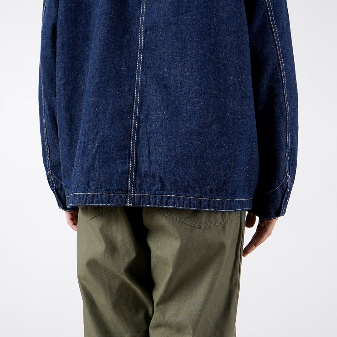 REMI RELIEF / 9.5oz Corduroy Collar Nep Denim Coverall